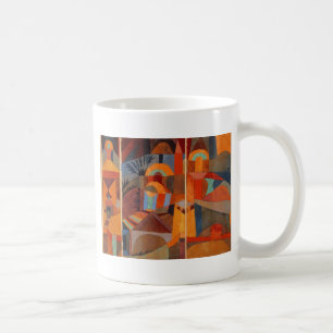 Abstrakter Cubismus Klee Tempelgärten Kaffeetasse