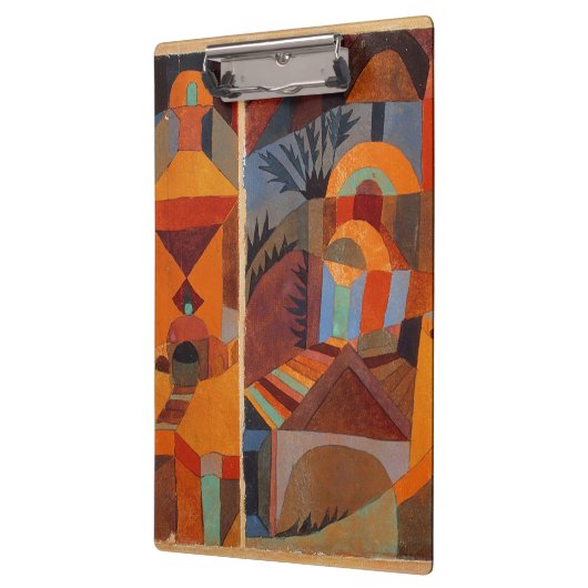 Abstrakter Cubismus Klee Tempelgärten Klemmbrett (Links)