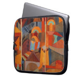 Abstrakter Cubismus Klee Tempelgärten Laptopschutzhülle (Vorderseite Links)