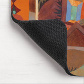 Abstrakter Cubismus Klee Tempelgärten Mousepad (Ecke)