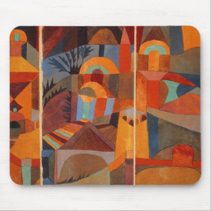 Abstrakter Cubismus Klee Tempelgärten Mousepad