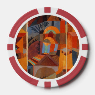 Abstrakter Cubismus Klee Tempelgärten Pokerchips