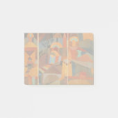Abstrakter Cubismus Klee Tempelgärten Post-it Klebezettel (Vorderseite)