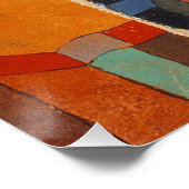 Abstrakter Cubismus Klee Tempelgärten Poster (Ecke)