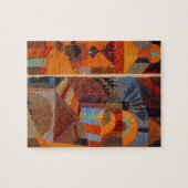 Abstrakter Cubismus Klee Tempelgärten Puzzle (Horizontal)