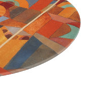 Abstrakter Cubismus Klee Tempelgärten Schneidebrett (Ecke)