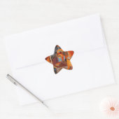Abstrakter Cubismus Klee Tempelgärten Stern-Aufkleber (Umschlag)