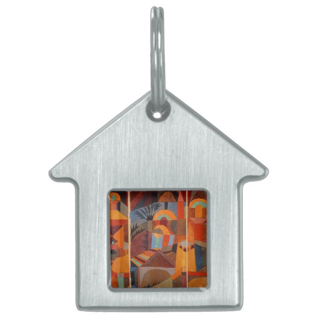 Abstrakter Cubismus Klee Tempelgärten Tiermarke (Vorderseite)