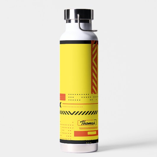 Abstrakter cyberpunk-Stil Trinkflasche (Links)