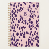 Abstrakter Dalmatiner Tierdruckpinsel Planer (Vorderseite)