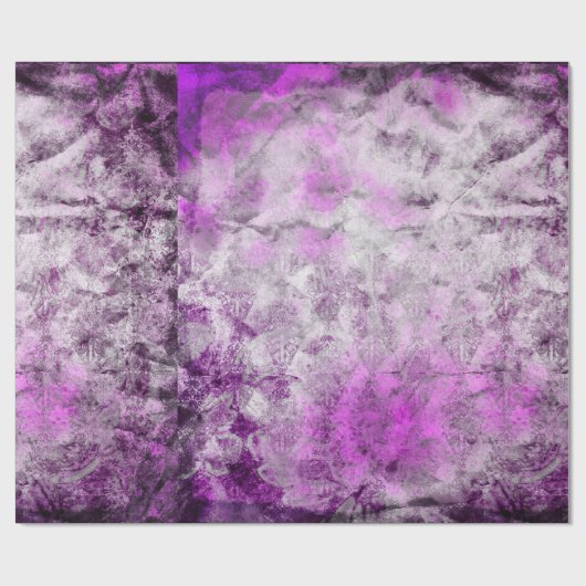 Abstrakter Damask rosa Druck Geschenkpapier (Flach)