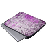 Abstrakter Damask rosa Druck Laptopschutzhülle (Vorne Knopf)