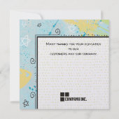 abstrakter dankeskarte (Rückseite)