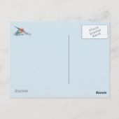 Abstrakter Delphin Postkarte (Rückseite)