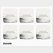 Abstrakter Designer für künstlerische Wasserfarben Quadratischer Aufkleber (Blatt)