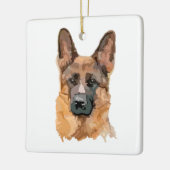 Abstrakter deutscher Shepard Keramikornament (Links)