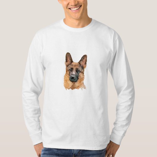 Abstrakter deutscher Shepard T - Shirt (Vorderseite)