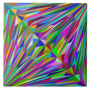Abstrakter Diamant Fliese