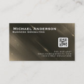 Abstrakter digitaler Hintergrund | QR-Code Visitenkarte (Vorderseite)