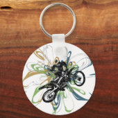 Abstrakter Dirt Bike Schlüsselanhänger (Vorderseite)