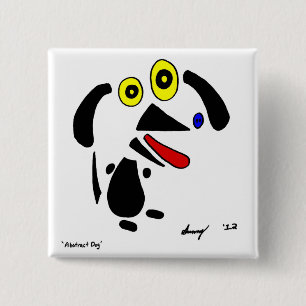 Abstrakter Dogenknopf Button