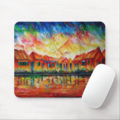 Abstrakter DorfCityscape XX - Mousepad (Mit Mouse)
