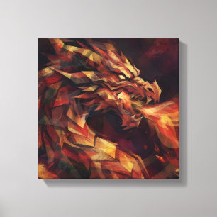 Abstrakter Drache Leinwanddruck