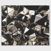 Abstrakter dreieckiger Kristallhintergrund. Geschenkpapier (Flach)