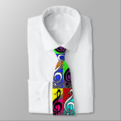 Abstrakter dreifacher Clef Krawatte (Gebunden)