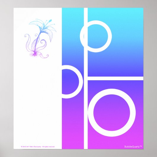 Abstrakter Druck der Sunrise Lilie Poster (Vorne)