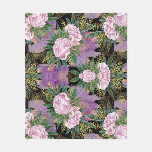 Abstrakter Druck Fleecedecke (Vorderseite)