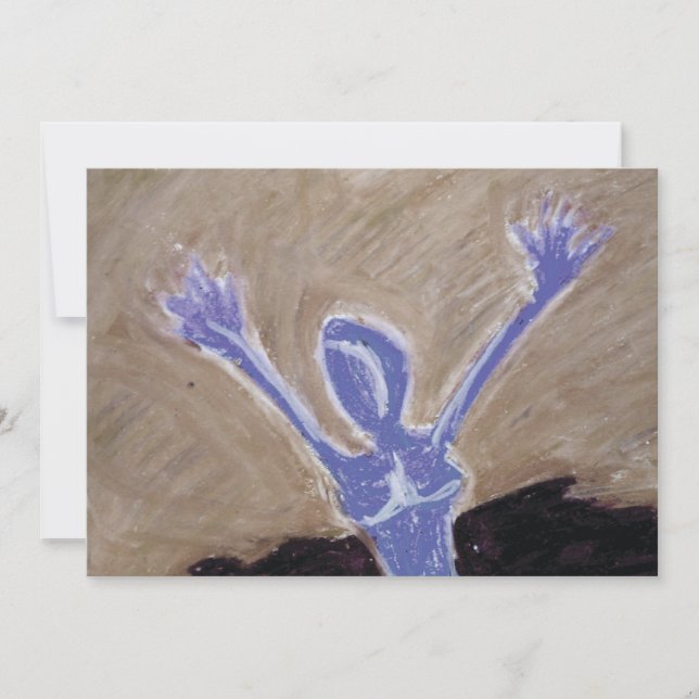 abstrakter Druck | Postkarte (Vorderseite)