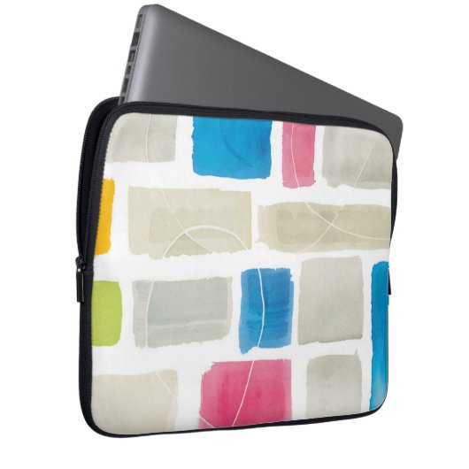 Abstrakter Druck | Sue Schlabach Comares III Laptopschutzhülle (Vorne Rechts)