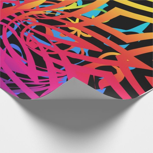 Abstrakter Dschungel Geschenkpapier (Ecke)