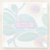 Abstrakter Dschungel, Ihr Name Glasuntersetzer (Rückseite)