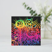 Abstrakter Dschungel Karte (Stehend Vorderseite)