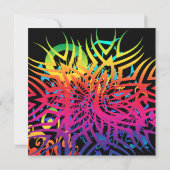 Abstrakter Dschungel Karte (Rückseite)