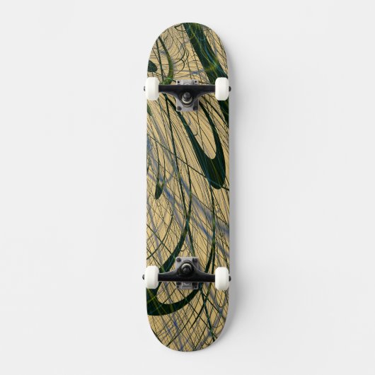 Abstrakter Dschungel Skateboard (Vorderseite)