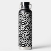 Abstrakter Dschungel Trinkflasche (Rückseite)