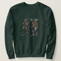 Abstrakter Dualitäts-Männer-Sweatshirt