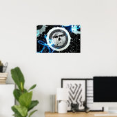 Abstrakter Dubstep Lautsprecher Dub Step Poster (Heimbüro)