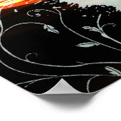 Abstrakter Dubstep-Lautsprecher Poster (Ecke)