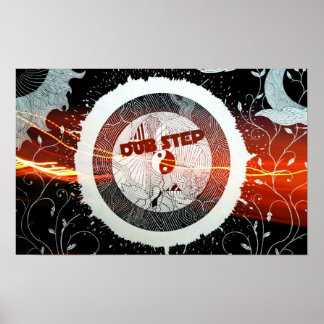 Abstrakter Dubstep-Lautsprecher Poster
