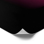 Abstrakter dunkelrosa Luxus mit Black AP004 Poster (Ecke)