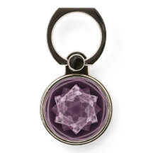 Abstrakter dunkler Lila Fraktal Star