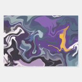 Abstrakter Durchfluss der Farben Geschenkpapier Set (Vorderseite 3)