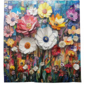 Abstrakter Duschvorhang (Vorderseite)