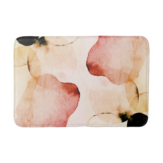 Abstrakter Duschvorhang Badematte (Vorderseite)