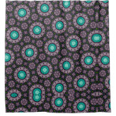 Abstrakter Duschvorhang im einzigartigen Muster (Vorderseite)