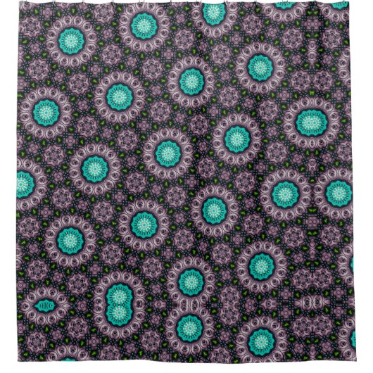 Abstrakter Duschvorhang im einzigartigen Muster (Vorderseite)